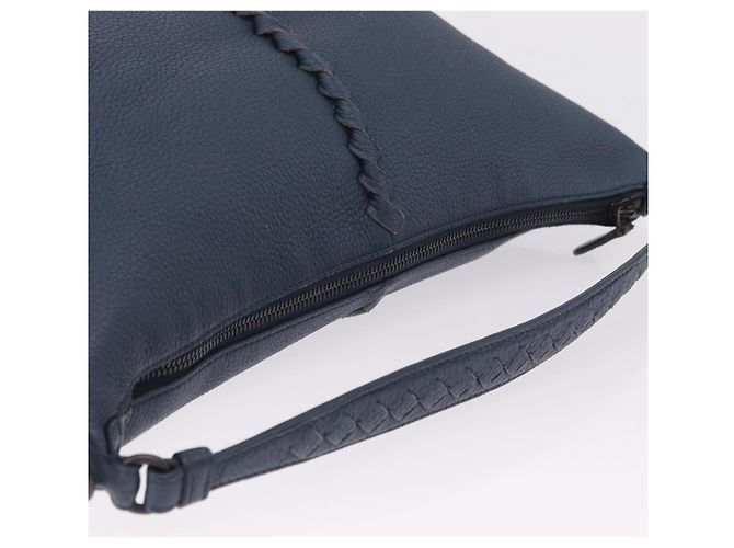 Bottega Veneta INTRECCIATO Shoulder Bag Leather Blue - vista 6