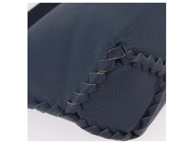 Bottega Veneta INTRECCIATO Shoulder Bag Leather Blue - vista 8