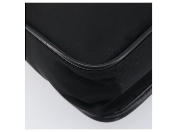 PRADA Shoulder Bag Nylon Black Silver - vista 16