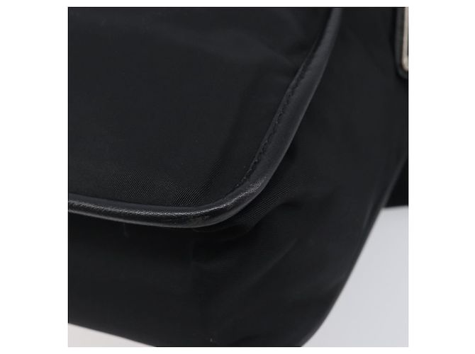 PRADA Shoulder Bag Nylon Black Silver - vista 17