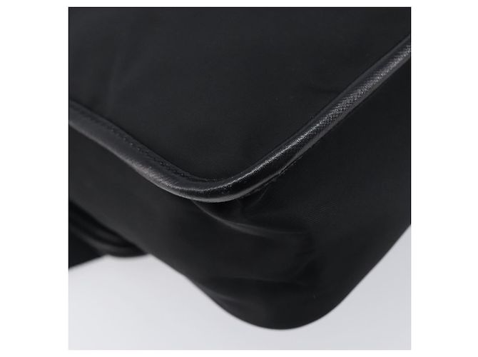 PRADA Shoulder Bag Nylon Black Silver - vista 18