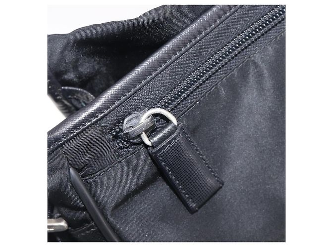 PRADA Shoulder Bag Nylon Black Silver - vista 28