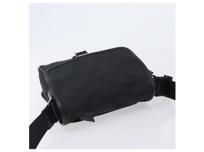 PRADA Shoulder Bag Nylon Black Silver - vista 6