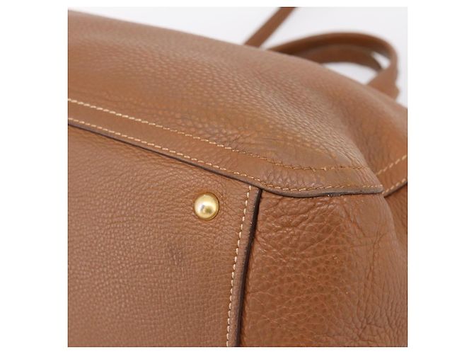 Miu Miu Hand Bag Leather 2way Brown Gold - vista 10