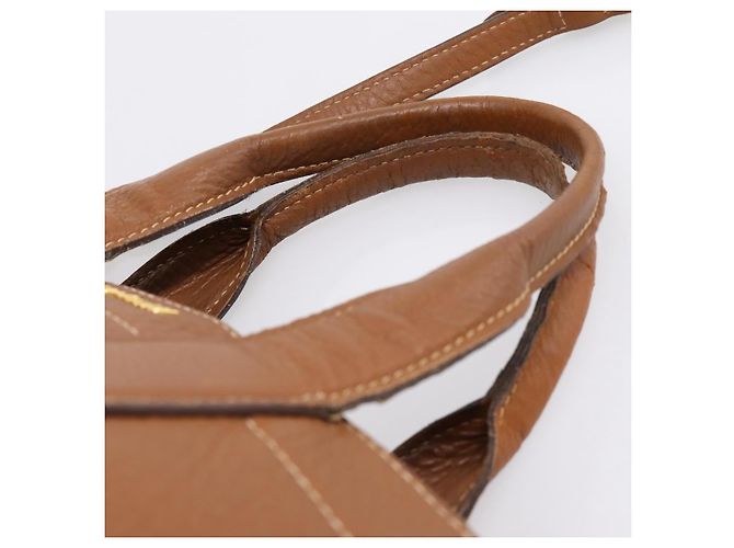 Miu Miu Hand Bag Leather 2way Brown Gold - vista 14