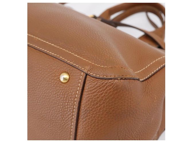 Miu Miu Hand Bag Leather 2way Brown Gold - vista 17