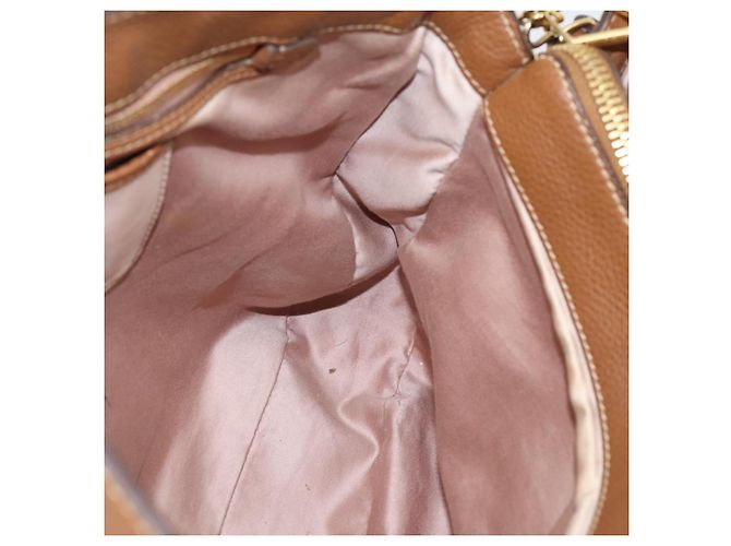 Miu Miu Hand Bag Leather 2way Brown Gold - vista 21