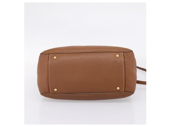 Miu Miu Hand Bag Leather 2way Brown Gold - vista 5