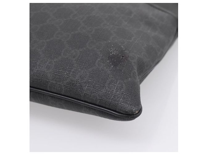 GUCCI GG Supreme Shoulder Bag PVC Black 162904 - vista 10