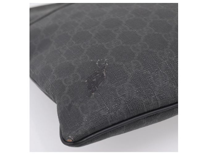 GUCCI GG Supreme Shoulder Bag PVC Black 162904 - vista 11