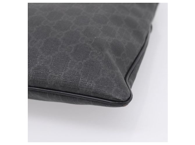 GUCCI GG Supreme Shoulder Bag PVC Black 162904 - vista 12