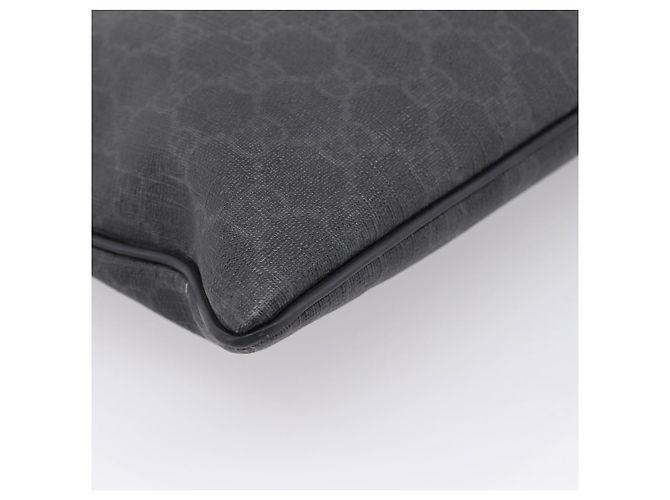 GUCCI GG Supreme Shoulder Bag PVC Black 162904 - vista 13