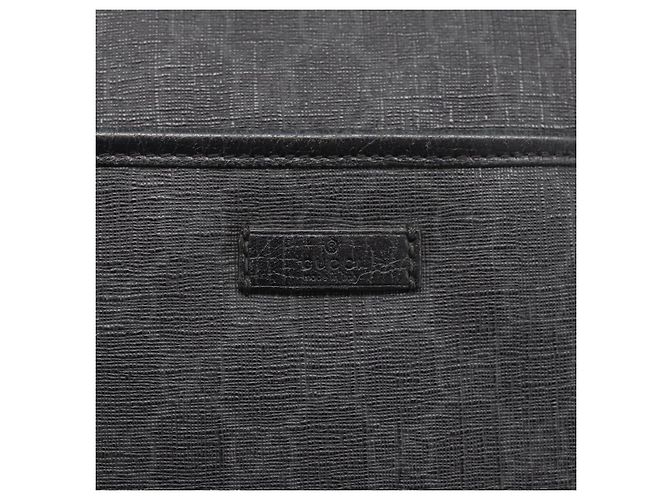 GUCCI GG Supreme Shoulder Bag PVC Black 162904 - vista 16