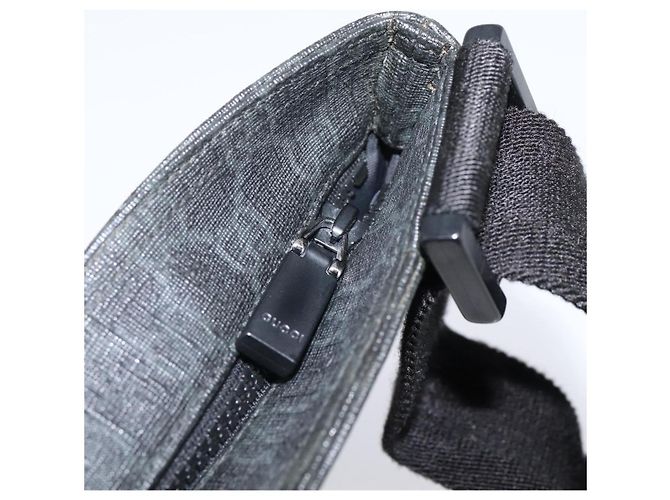 GUCCI GG Supreme Shoulder Bag PVC Black 162904 - vista 17