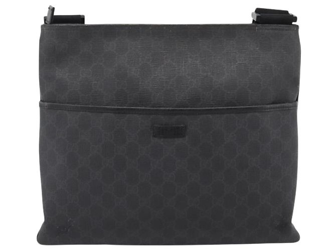 GUCCI GG Supreme Shoulder Bag PVC Black 162904 - vista 2
