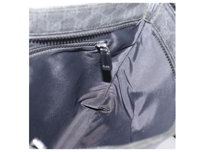 GUCCI GG Supreme Shoulder Bag PVC Black 162904 - vista 21