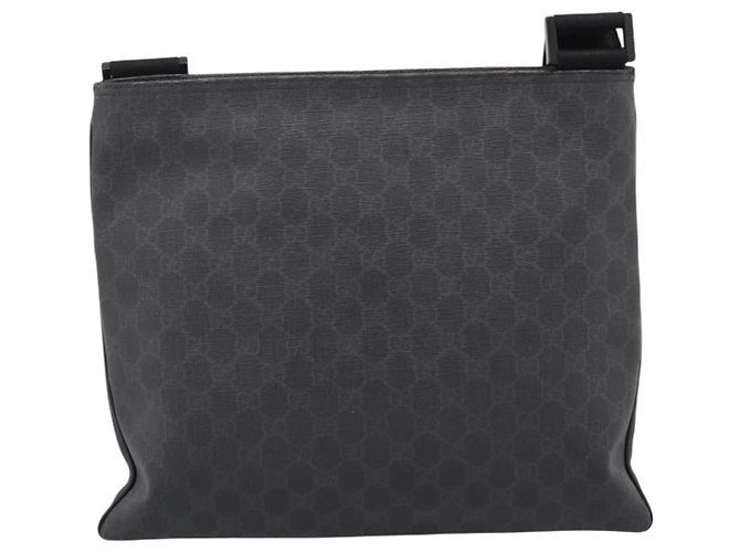 GUCCI GG Supreme Shoulder Bag PVC Black 162904 - vista 3