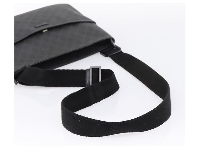 GUCCI GG Supreme Shoulder Bag PVC Black 162904 - vista 7