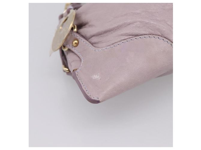 FENDI Shoulder Bag Leather Purple Gold 8BR414 - vista 12
