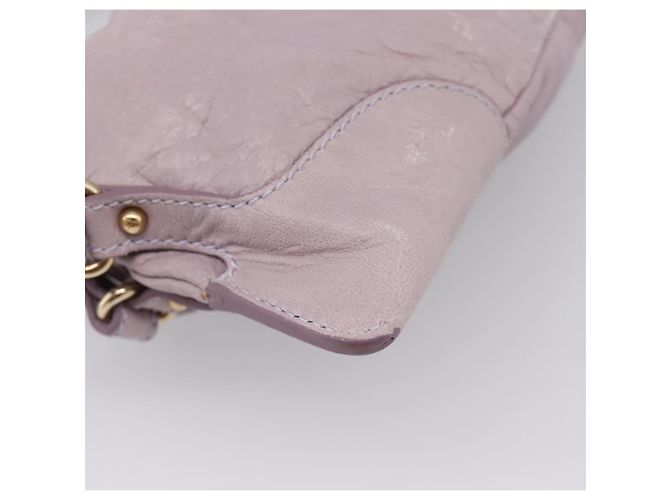 FENDI Shoulder Bag Leather Purple Gold 8BR414 - vista 14