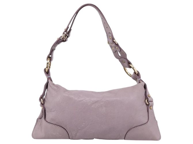 FENDI Shoulder Bag Leather Purple Gold 8BR414 - vista 3
