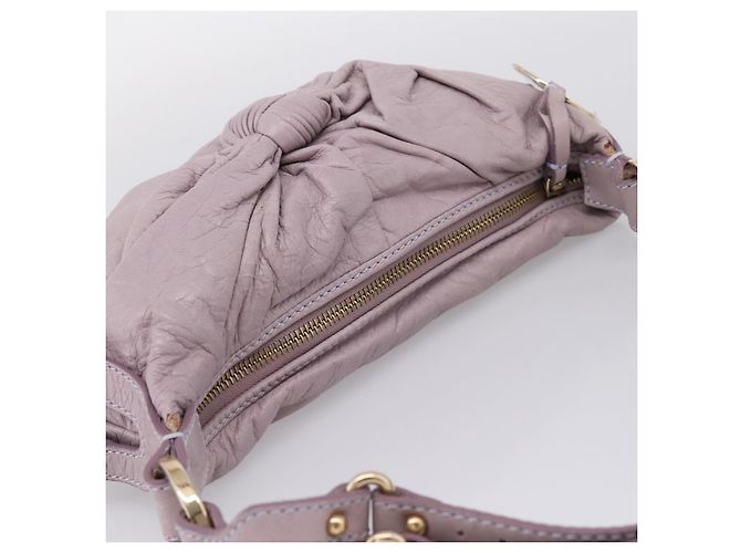FENDI Shoulder Bag Leather Purple Gold 8BR414 - vista 7