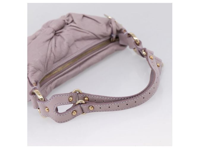 FENDI Shoulder Bag Leather Purple Gold 8BR414 - vista 8