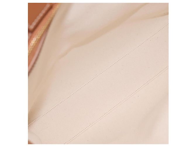 Céline CELINE Vertical Cabas Large Hand Bag Canvas Ivory Gold Tone - vista 18