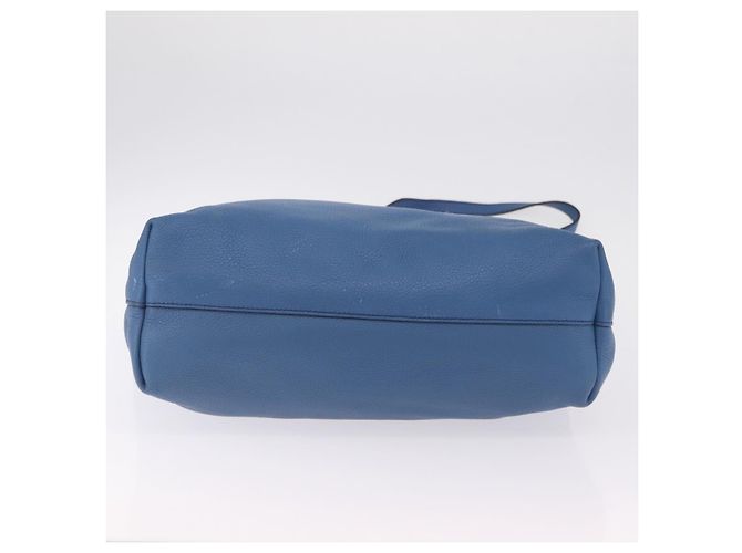 PRADA Tote Bag Leather 2way Blue Silver - vista 17
