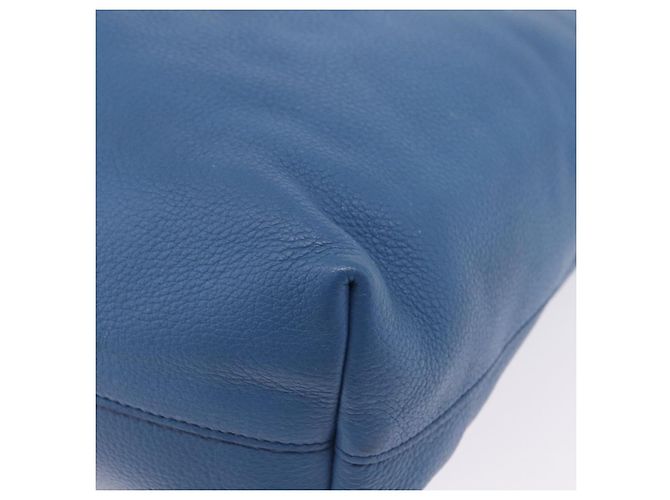 PRADA Tote Bag Leather 2way Blue Silver - vista 20