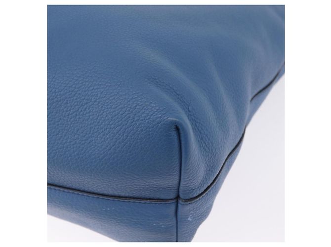 PRADA Tote Bag Leather 2way Blue Silver - vista 22