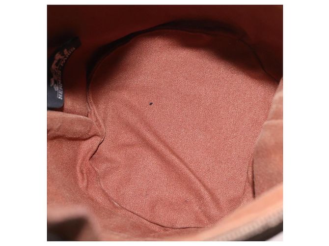 Hermès HERMES Sakso PM Hand Bag Canvas Brown Silver - vista 17