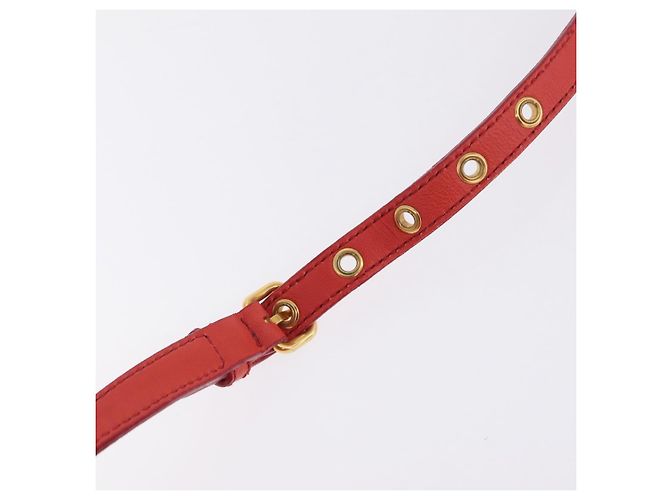 Miu Miu Matelasse Hand Bag Leather 2way Orange Gold - vista 15