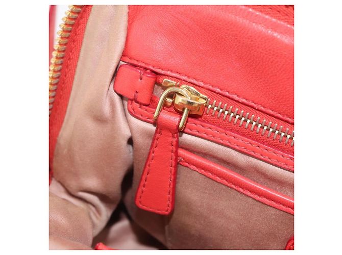Miu Miu Matelasse Hand Bag Leather 2way Orange Gold - vista 29
