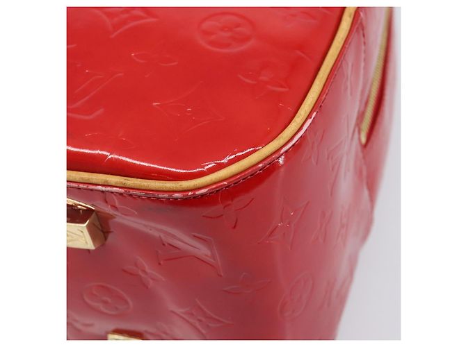 LOUIS VUITTON Monogram Vernis Sutton Hand Bag Red M91080 LV - vista 15
