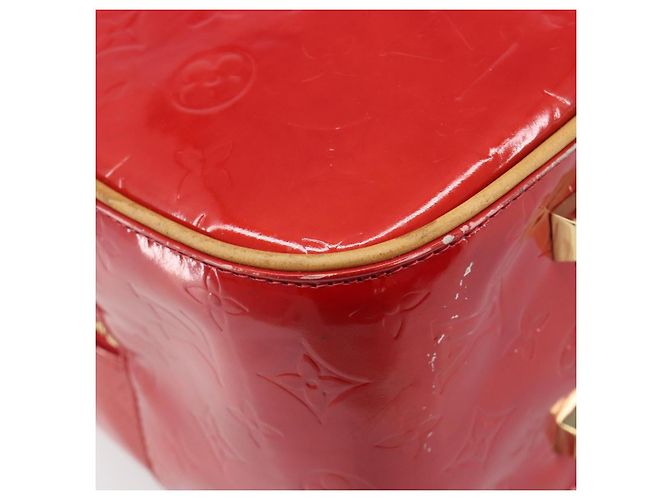 LOUIS VUITTON Monogram Vernis Sutton Hand Bag Red M91080 LV - vista 16