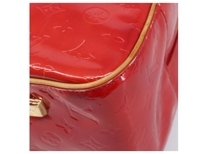 LOUIS VUITTON Monogram Vernis Sutton Hand Bag Red M91080 LV - vista 17