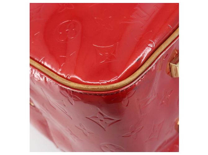 LOUIS VUITTON Monogram Vernis Sutton Hand Bag Red M91080 LV - vista 18