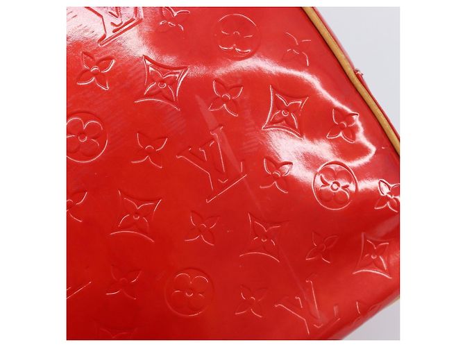 LOUIS VUITTON Monogram Vernis Sutton Hand Bag Red M91080 LV - vista 19
