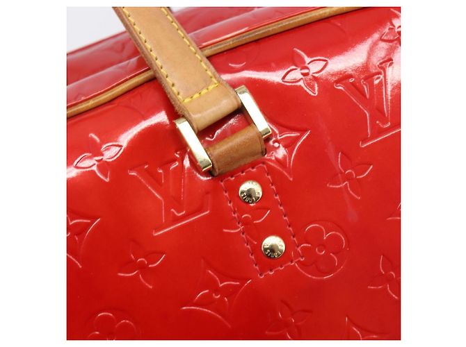 LOUIS VUITTON Monogram Vernis Sutton Hand Bag Red M91080 LV - vista 20