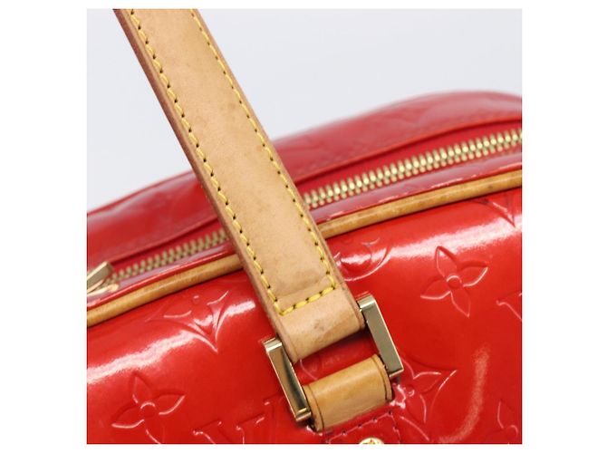 LOUIS VUITTON Monogram Vernis Sutton Hand Bag Red M91080 LV - vista 21