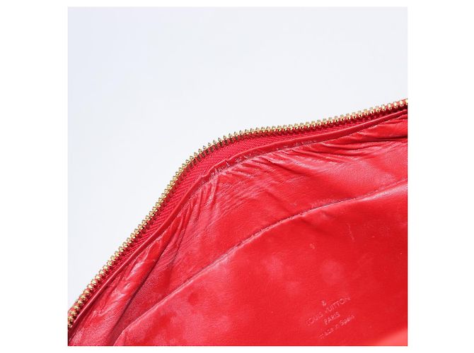 LOUIS VUITTON Monogram Vernis Sutton Hand Bag Red M91080 LV - vista 23