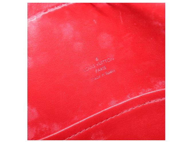LOUIS VUITTON Monogram Vernis Sutton Hand Bag Red M91080 LV - vista 24