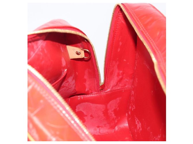 LOUIS VUITTON Monogram Vernis Sutton Hand Bag Red M91080 LV - vista 25