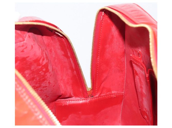 LOUIS VUITTON Monogram Vernis Sutton Hand Bag Red M91080 LV - vista 26
