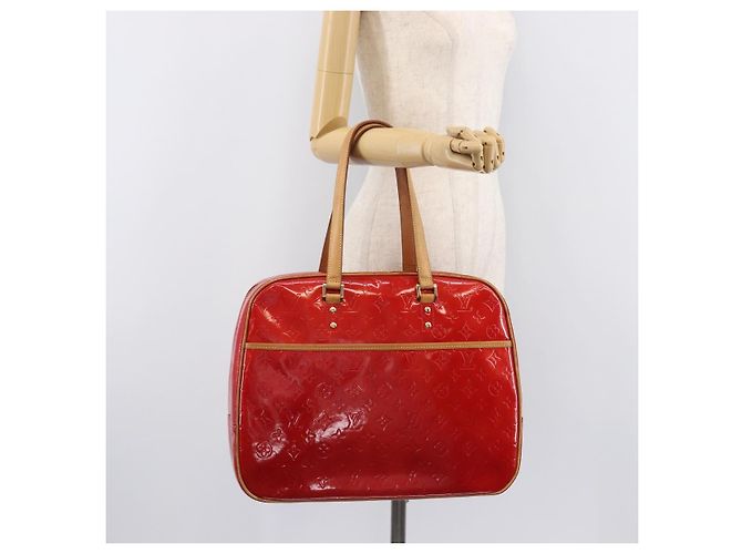 LOUIS VUITTON Monogram Vernis Sutton Hand Bag Red M91080 LV - vista 29