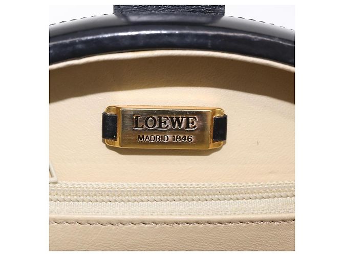 LOEWE Hand Bag Leather Black Gold - vista 11