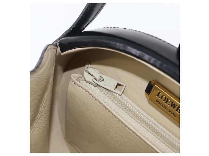 LOEWE Hand Bag Leather Black Gold - vista 21