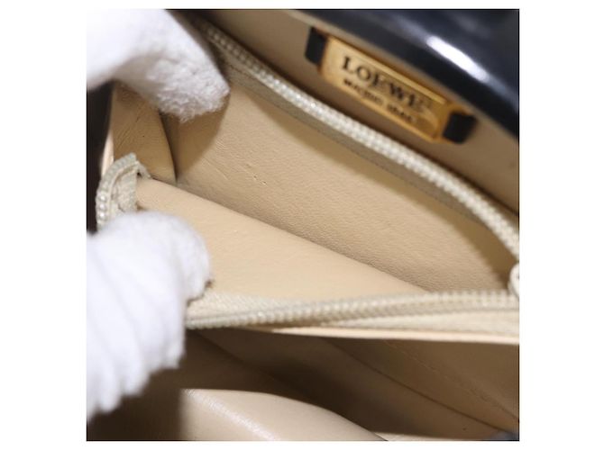LOEWE Hand Bag Leather Black Gold - vista 22