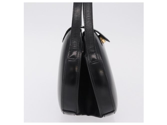 LOEWE Hand Bag Leather Black Gold - vista 4